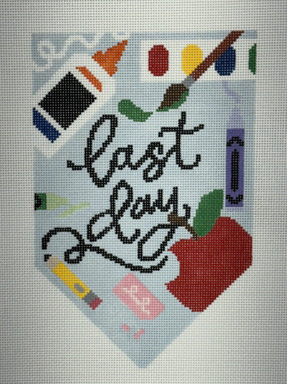First Day/Last Day School Banner Set (by Ivy Thread Needlepoint)