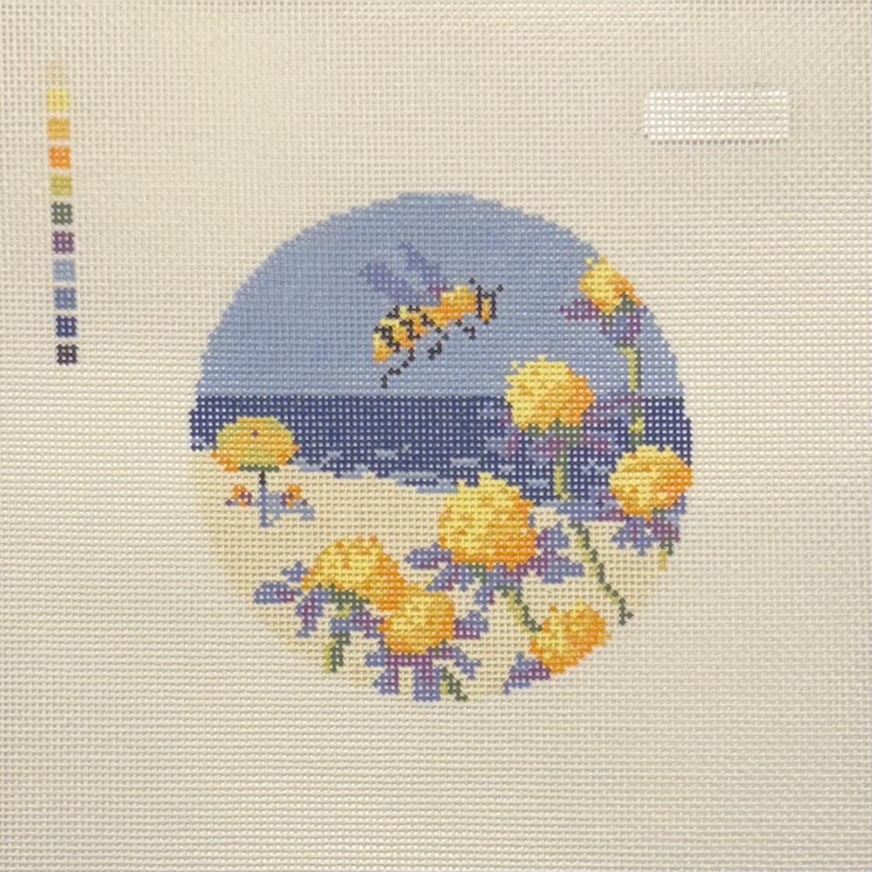 Bee w/ Yellow Flowers (by The Scissorists)