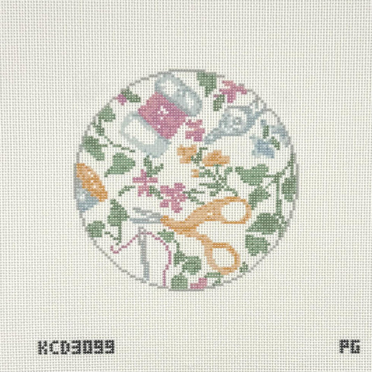 Needlepoint Print Round (by KCN)