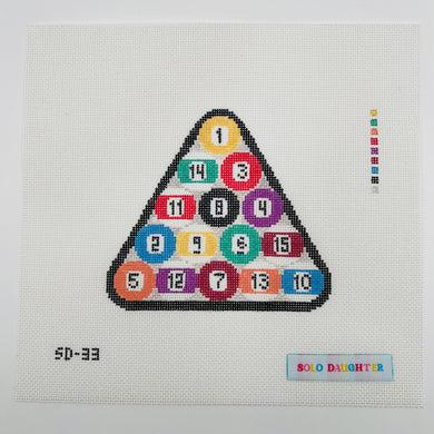Billards Triangle (by Solo Daughter Stitchery) - SD-33