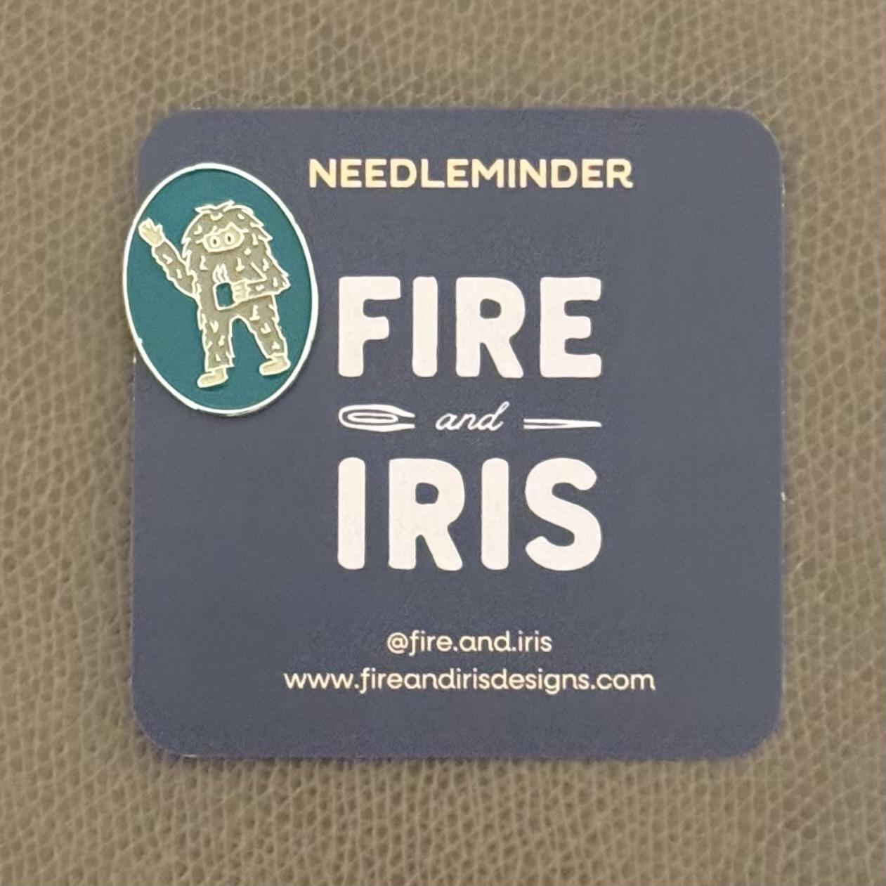 Sasquatch with Camping Mug (FI) needle minder