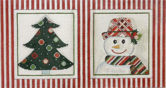 Christmas Tree and Snowman (by Alice Peterson)  4276