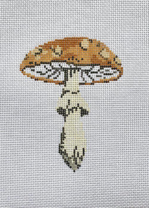 Mushroom Series - Orange (by The Plum Stitchery) LBL-1J