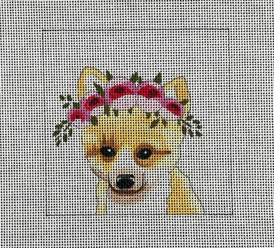 Fox with Flowers (by Colors of Praise)  IN275