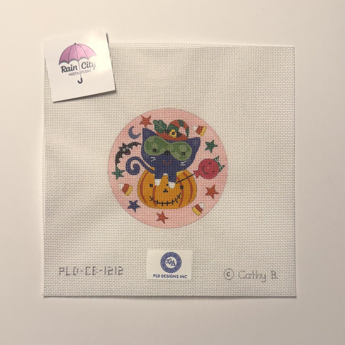 Trick or Treat Cat Ornament (by PLD Designs)