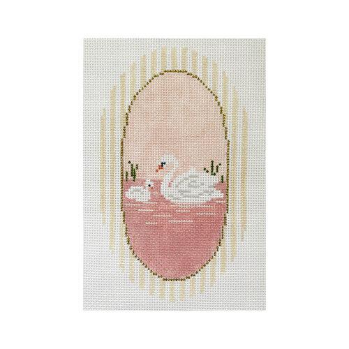 Swans Ornament (by The Plum Stitchery) - RS10-H