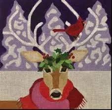Reindeer & Cardinal  (by Melissa Prince) H-260