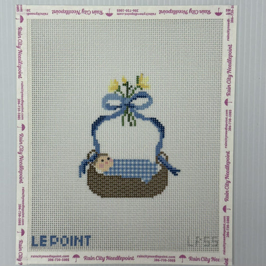 Baby Bassinet Blue (by Le Point Studio) - LP-55