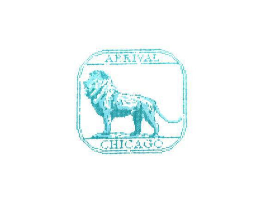 Passport Stamp - Chicago (by Audrey Wu) - AW113