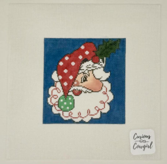 Peek-A-Boo Polka Dot Santa (by Curious Cowgirl) MCC-PDS3