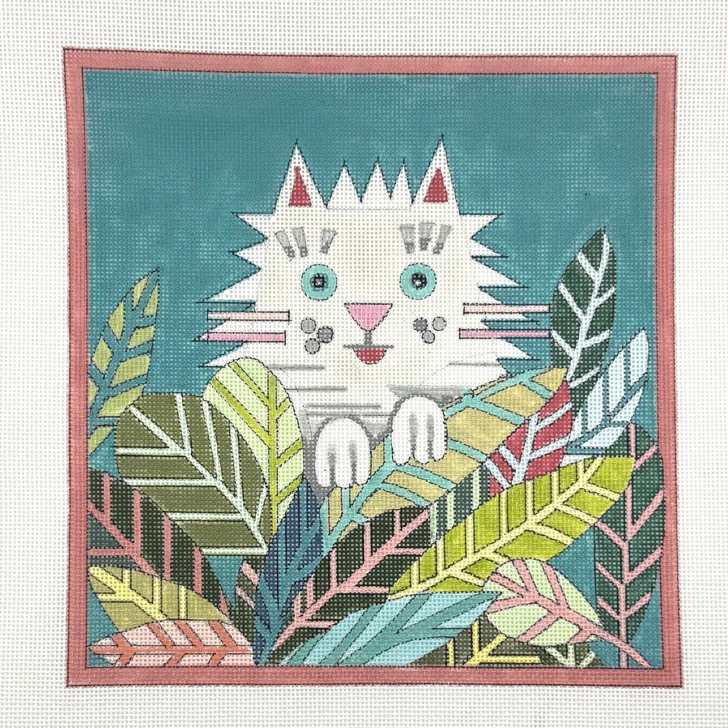 White Kitty in Flowers (by Fleur d'Paris)