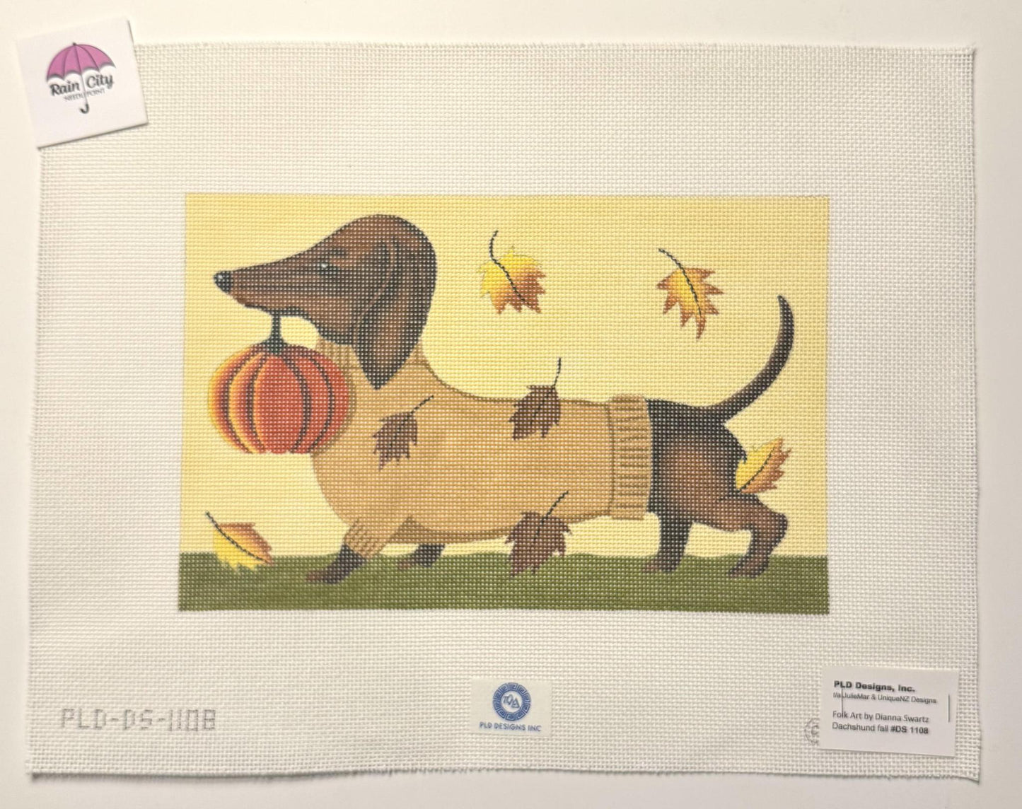 Dachshund in Fall (by PLD Designs)
