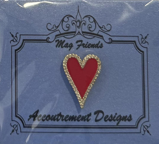 Sparkle Heart (Crystal) needle minder