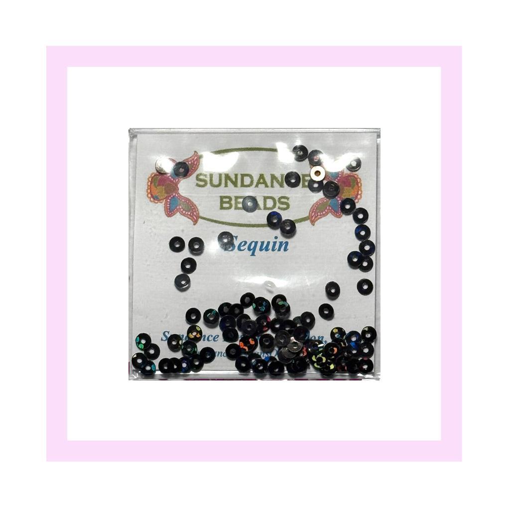 SQ212 Black Shimmer | 3mm Sequins