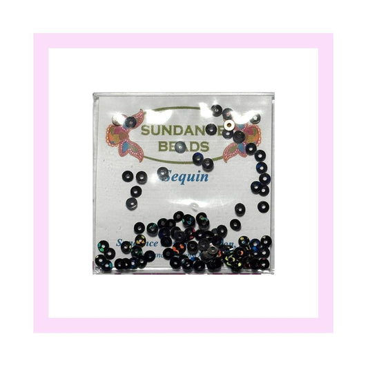 SQ212 Black Shimmer | 3mm Sequins