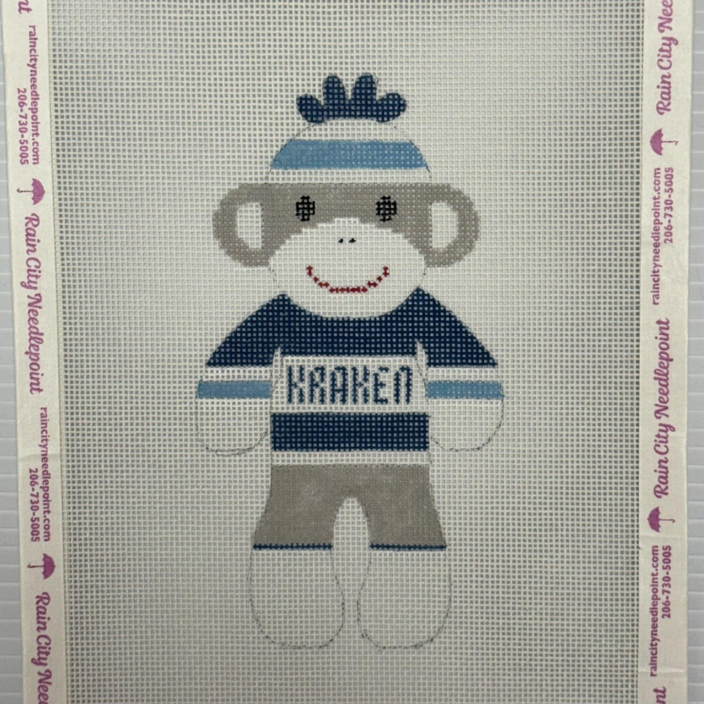 Sock Monkey Seattle Kraken (by J. Malahy Designs)