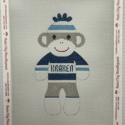 Sock Monkey Seattle Kraken (by J. Malahy Designs)