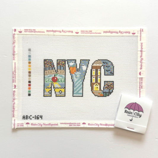 NYC New York in Fall Letters (by Atlantic Blue Canvas) ABC-164