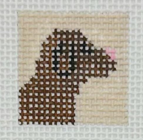 Chocolate Lab Mini (by Blue Waters Needlepoint)