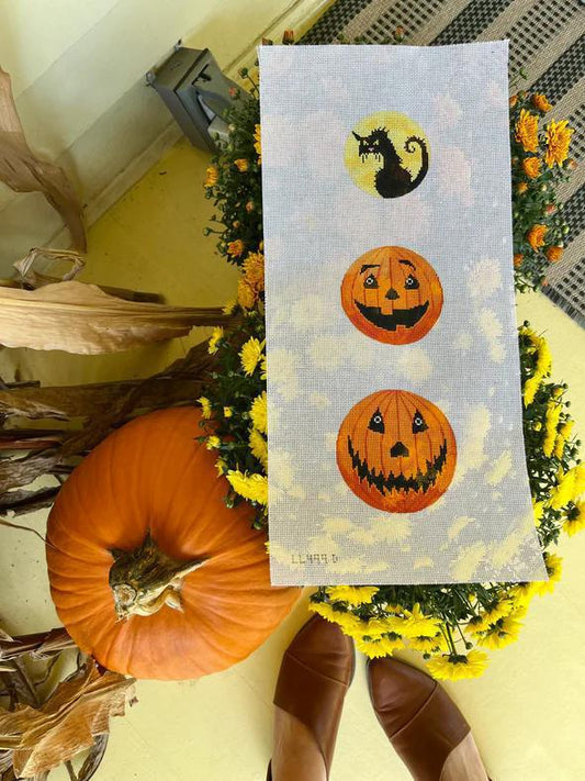 Halloween Pumpkin Dangle (by Evergreen Needlepoint) - DO-07