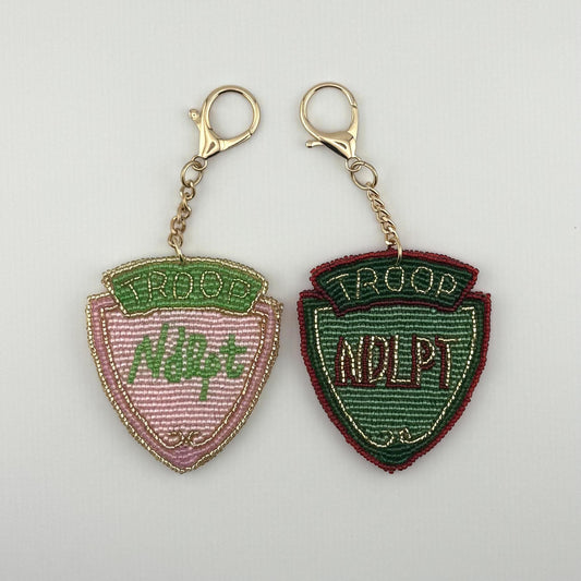 Troop NDLPT Beaded Bag Charm