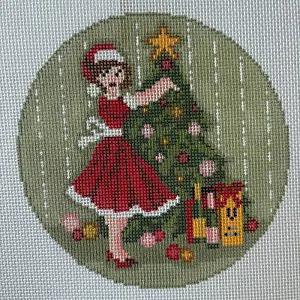 Betty Loves Bubbles #5: Betty Trimming Tree (by The Gingham Stitchery)  KDS-38