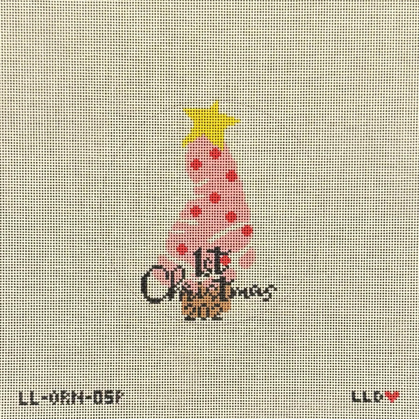 Baby's First Christmas Foot Ornament - Pink (by Laura Love)