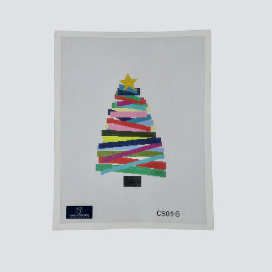 Stackable 8.5" Multicolored Tree (by Cabell Stitchery) - CS01-8