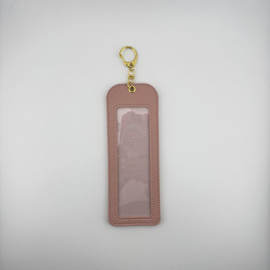 Leather Self-Finishing Bookmark - Light Pink