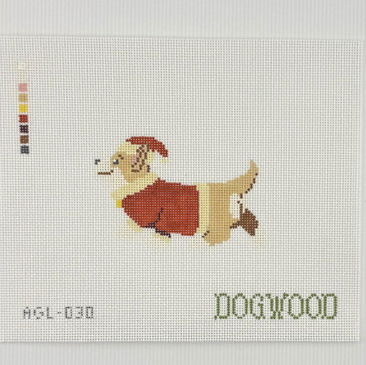 Santa Corgi (by Dogwood Needlepoint)