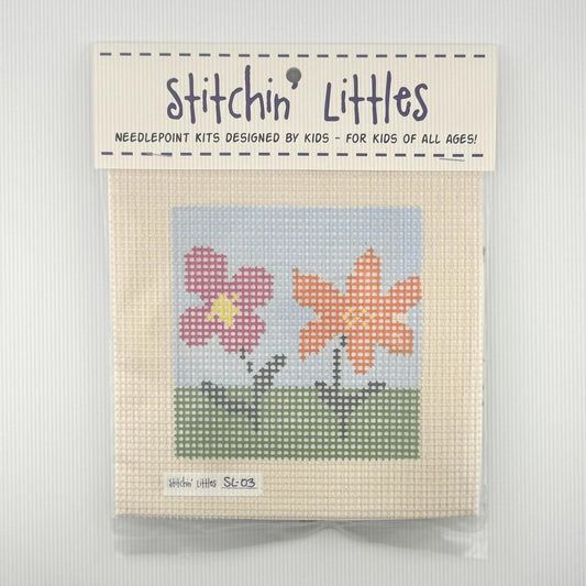 Two Blooms (by Stitchin' Littles)