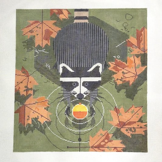 Bobber Robber Raccoon (by Charley Harper)