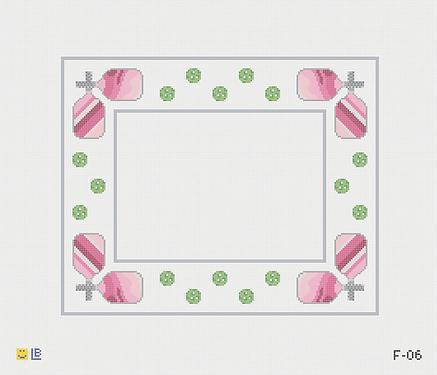 Pickleball Frame - Silver (by Lauren Bloch) F-06