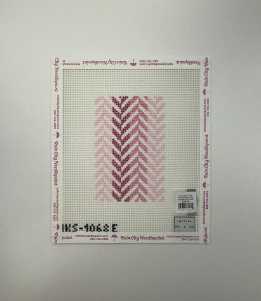 Herringbone Pink Passport Insert (by Initial K) IKS-1068E