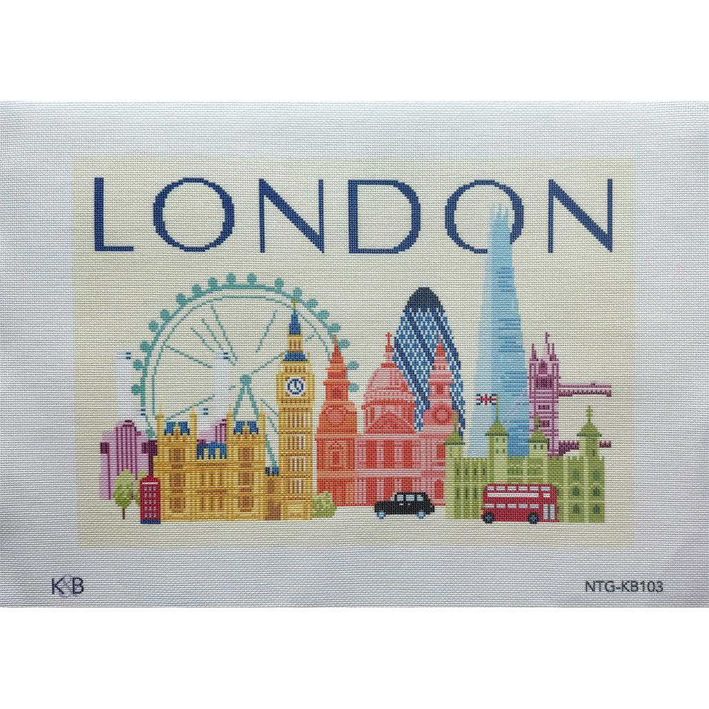 Travel Pillow - London (by Bradley Needlepoint)