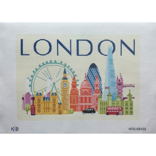 Travel Pillow - London (by Bradley Needlepoint)