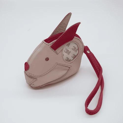 Pink Bunny Mini Zipper Self-Finishing pouch