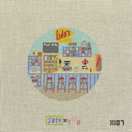 Luke's Diner Vignette (by Susan Battle Needlepoint)