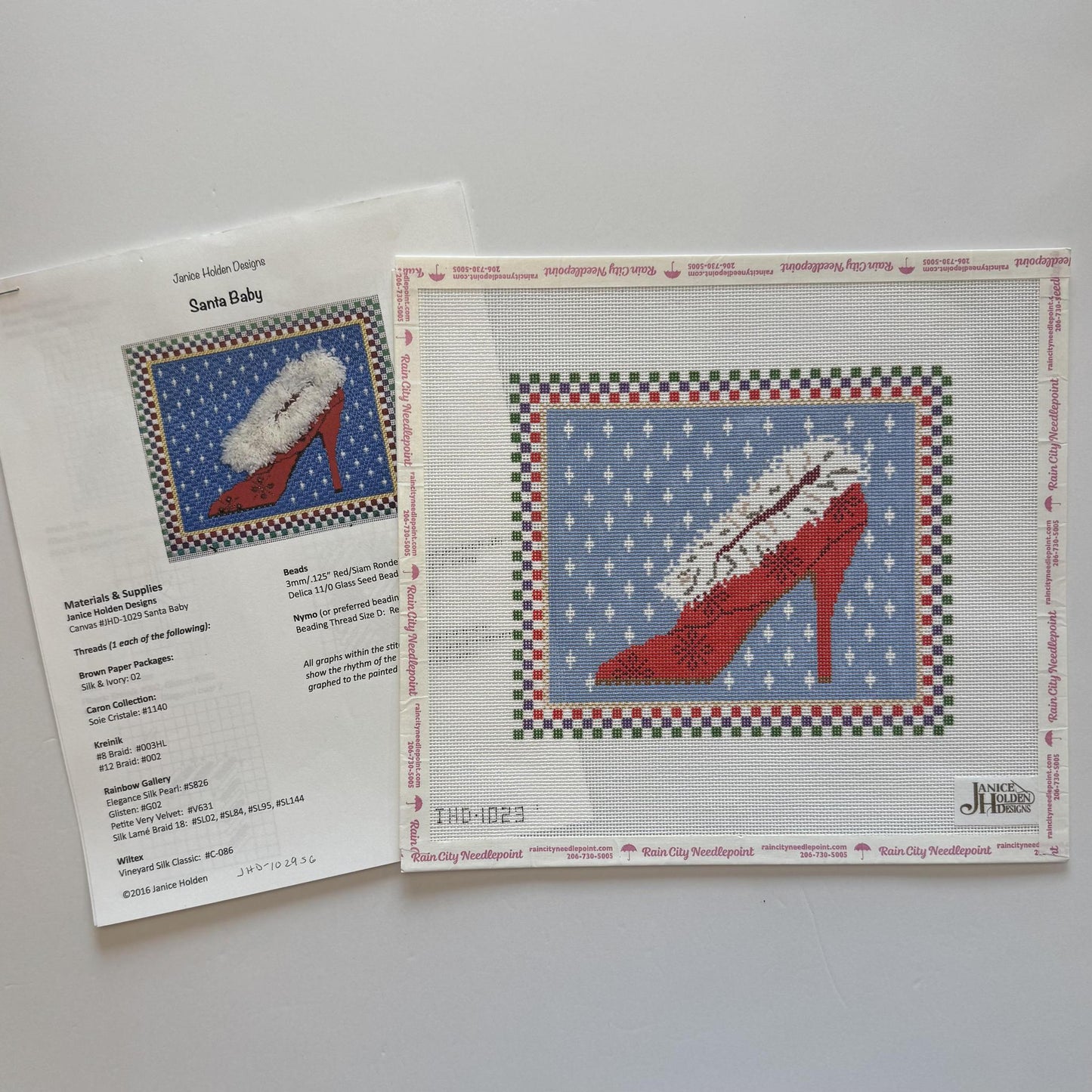 Santa Baby High Heel Shoe (by Janice Holden Designs) JHD-1029