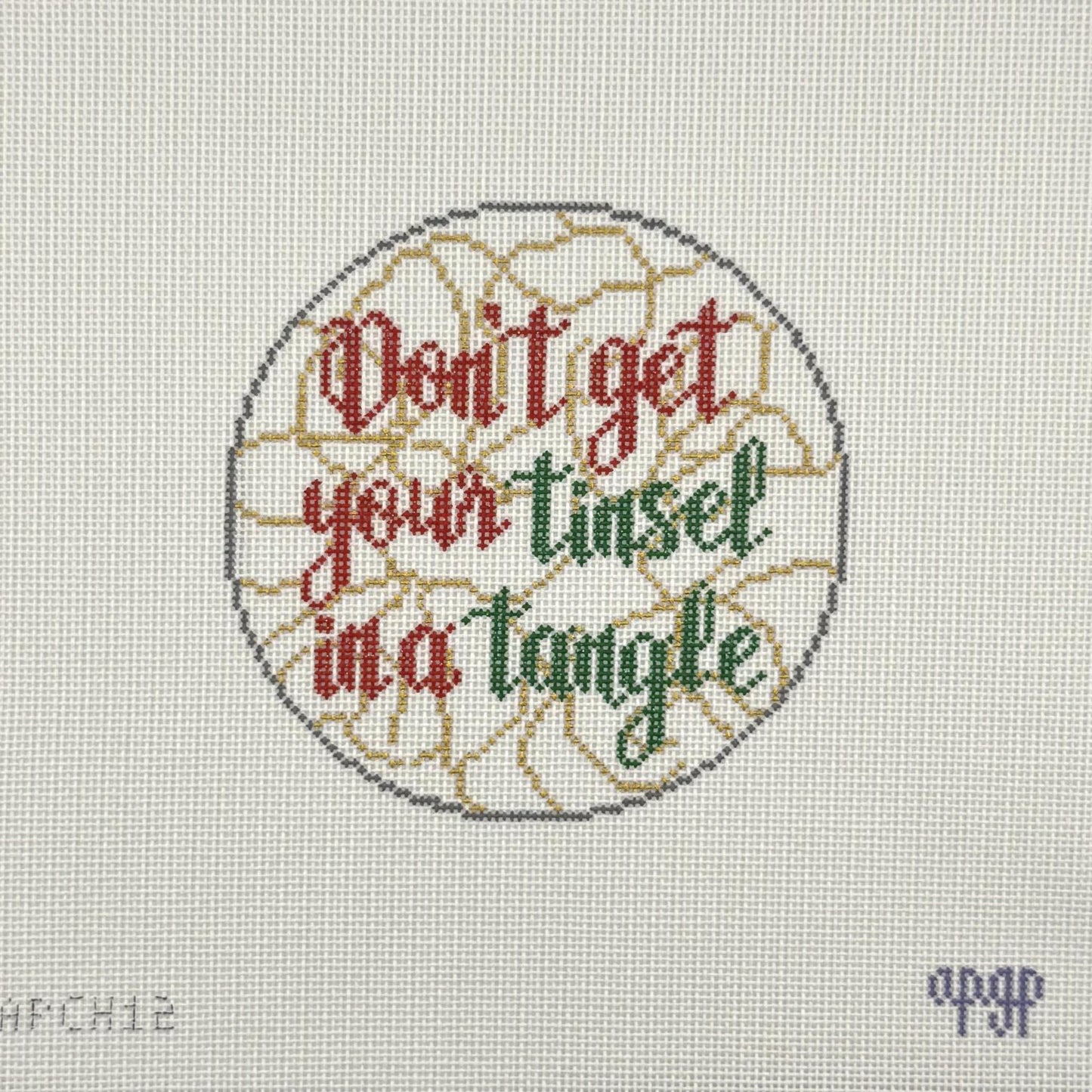 Don't Get Your Tinsel in a Tangle (by Melissa Loves Needlepoint)