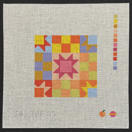 Patchwork Coaster Pink (by Saturnalia Stitching)