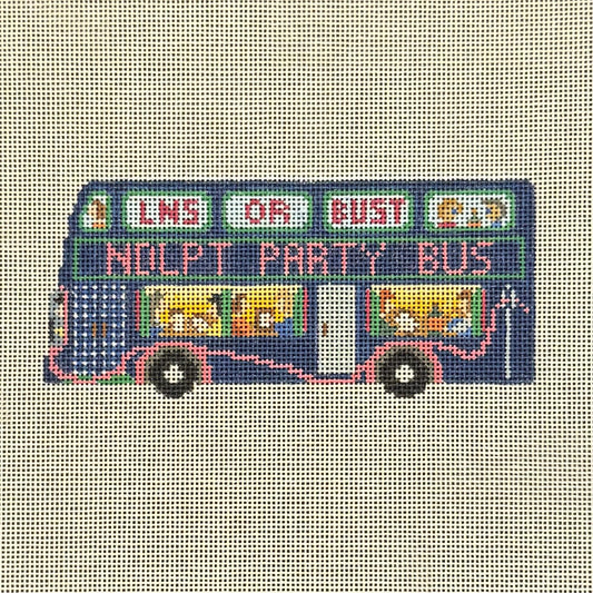 Needlepoint Party Bus (by The Gingham Stitchery)