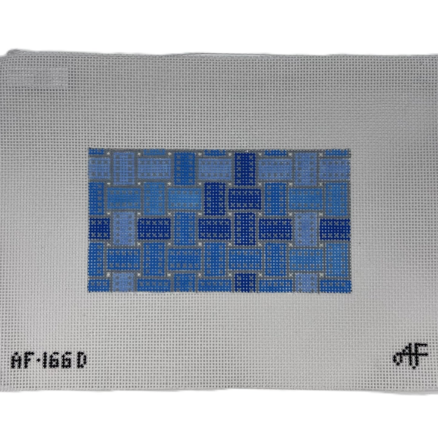 Ribbon Rectangular Insert  13ct, Denim