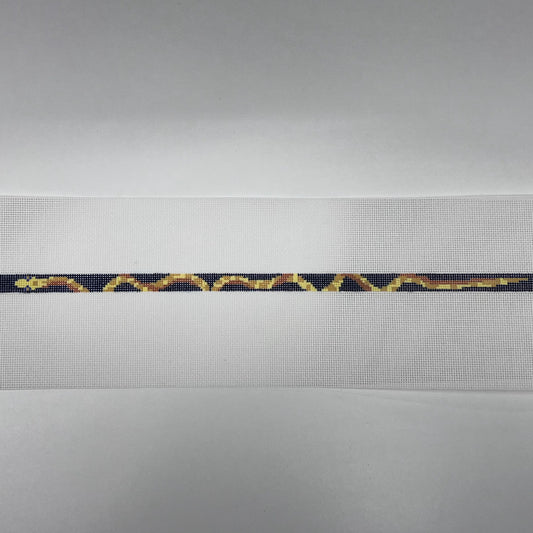 Orange and Blue Snake Wrap Bracelet 18ct