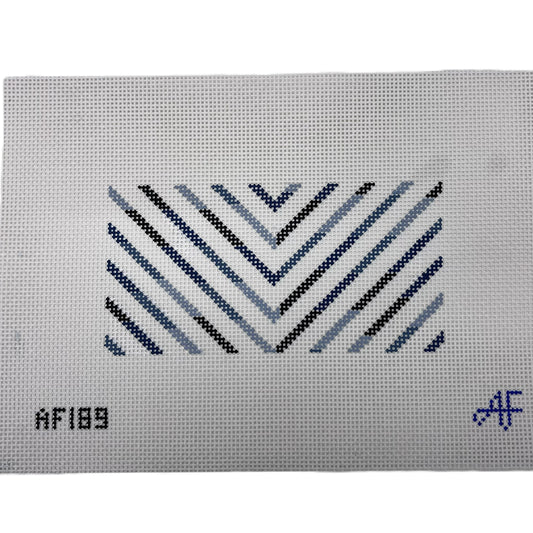 Chevron Insert  13ct, Blue