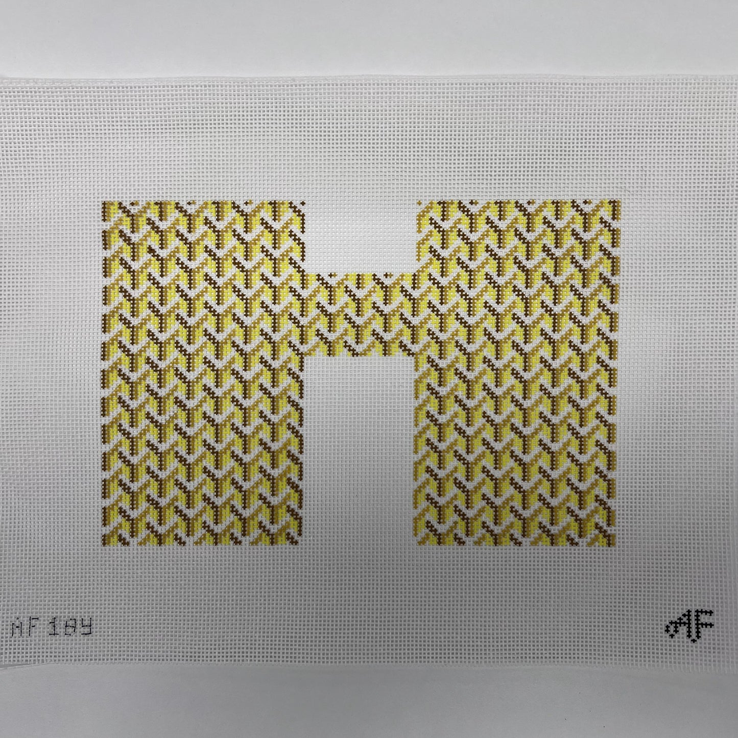 Y Pattern Clutch  14ct, Yellow