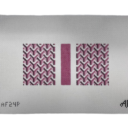 Y Pattern Clutch  14ct, Pink