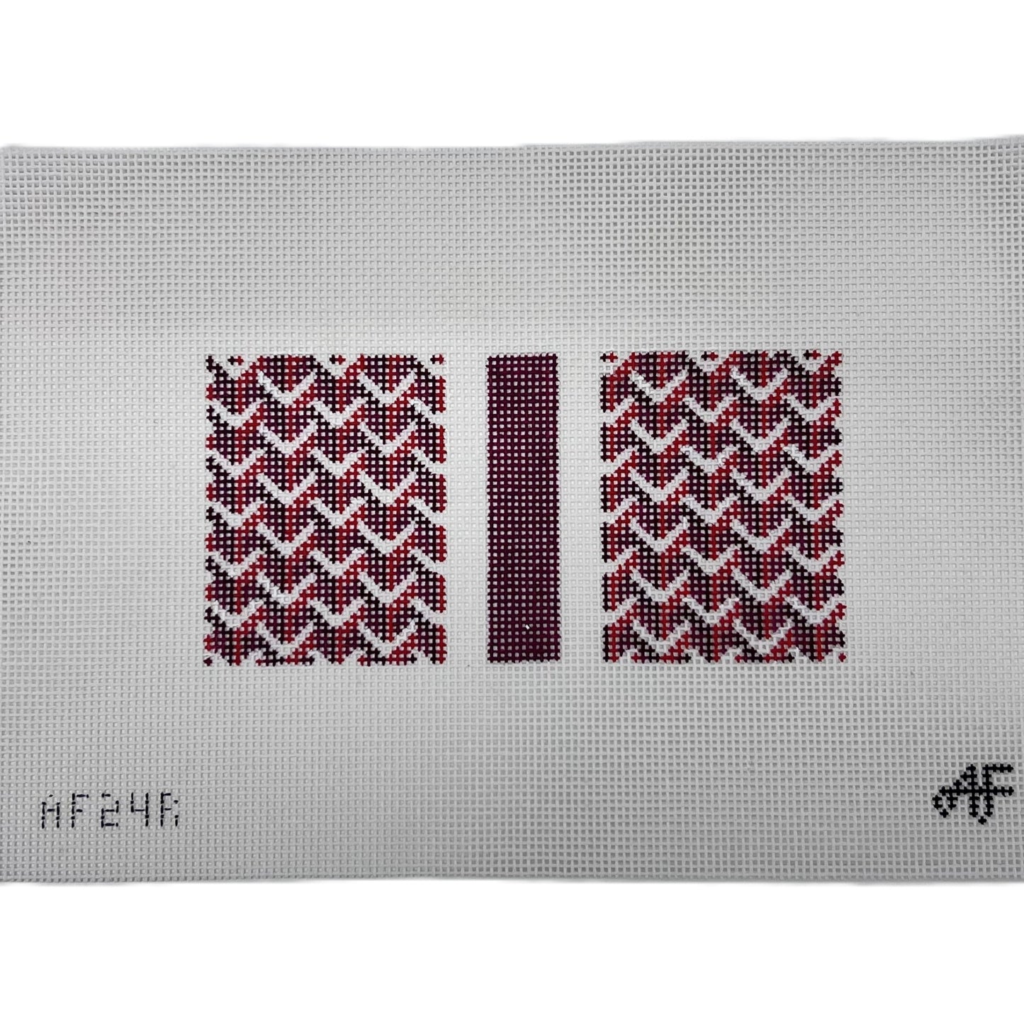 Y Pattern Clutch  14ct, Red