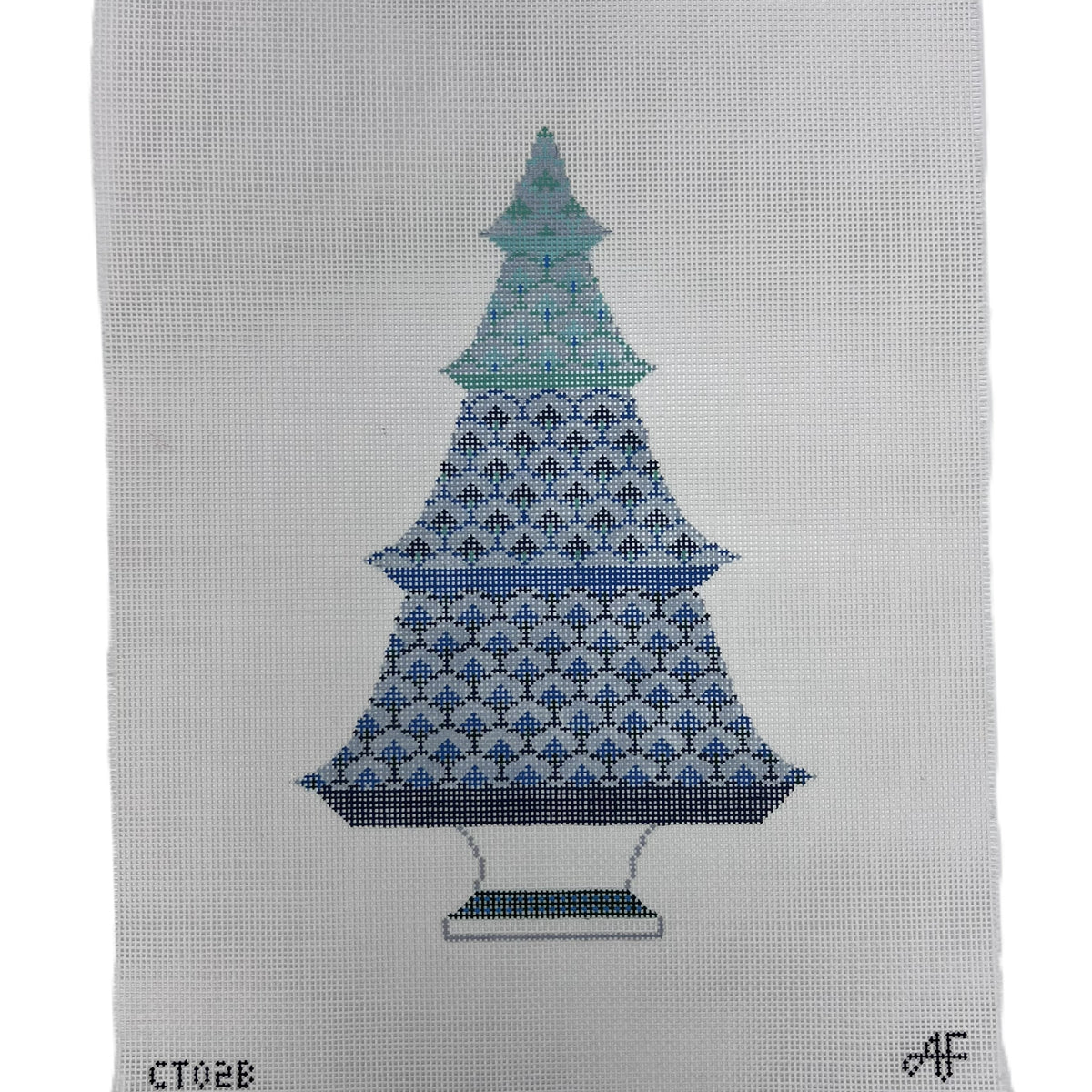 Scallop Tree, Green/Blue