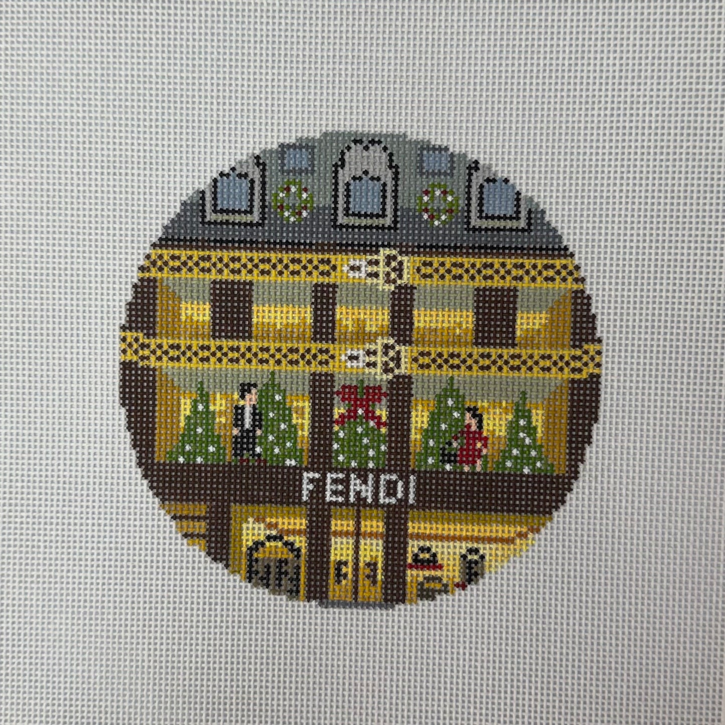 Fendi Round (by The Gingham Stitchery)